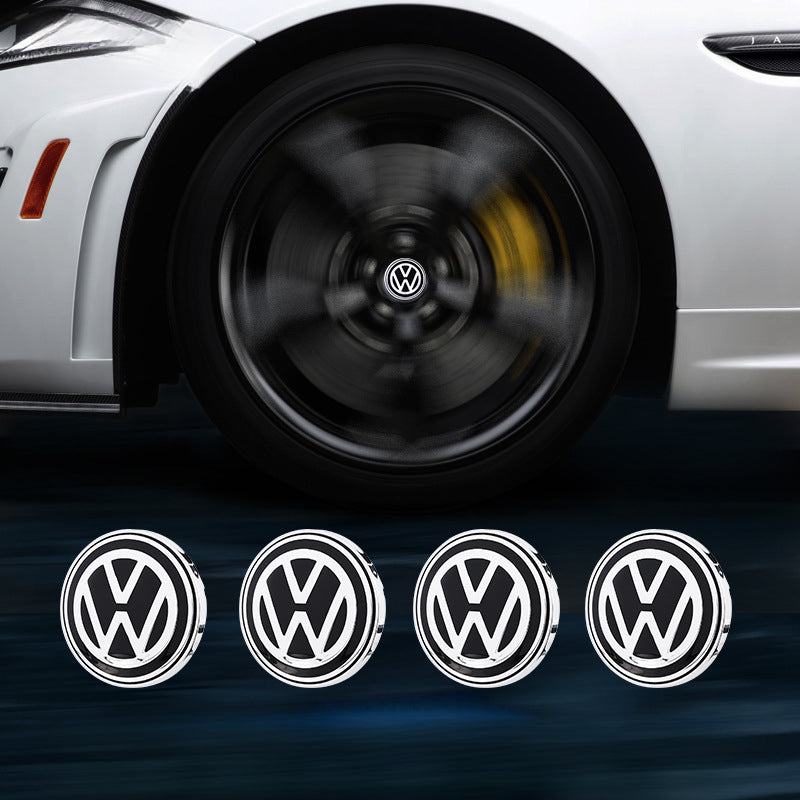 Volkswagen-Compatible Magnetic Suspension Hub Caps & LED Suspension Luminous Wheel Hub Lights