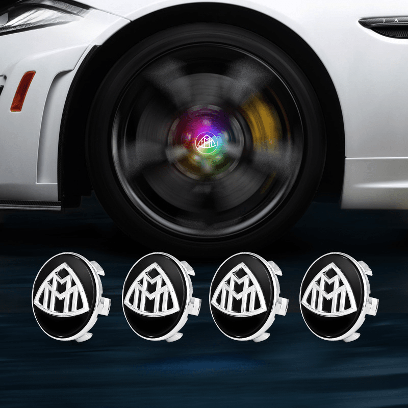 Mercedes-Benz-Compatible Magnetic Suspension Hub Caps & LED Suspension Luminous Wheel Hub Lights