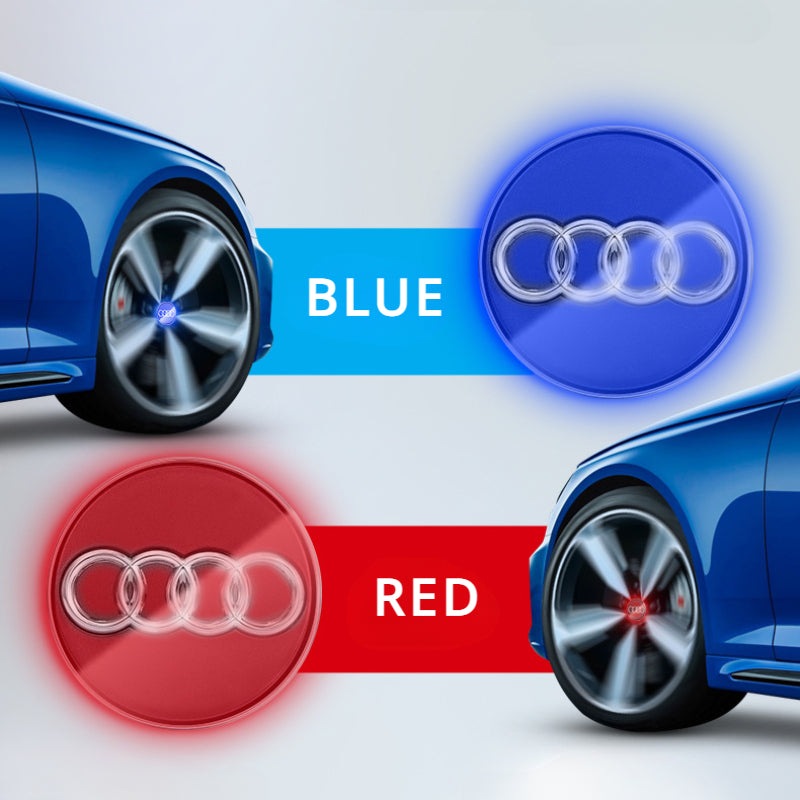 Audi-Compatible Magnetic Suspension Hub Caps & LED Suspension Luminous Wheel Hub Lights