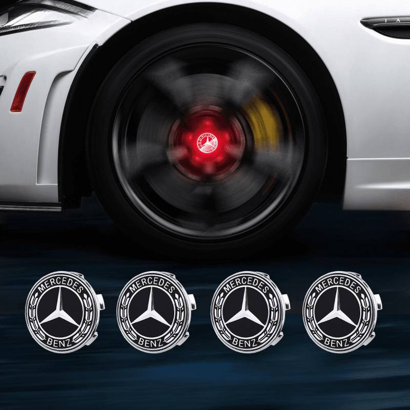 Mercedes-Benz-Compatible Magnetic Suspension Hub Caps & LED Suspension Luminous Wheel Hub Lights