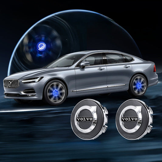 Volvo-Compatible Magnetic Suspension Hub Caps & LED Suspension Luminous Wheel Hub Lights