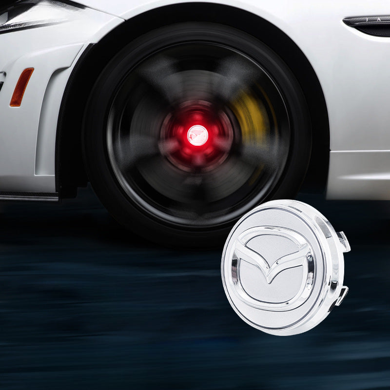 Mazda-Compatible Magnetic Suspension Hub Caps & LED Suspension Luminous Wheel Hub Lights