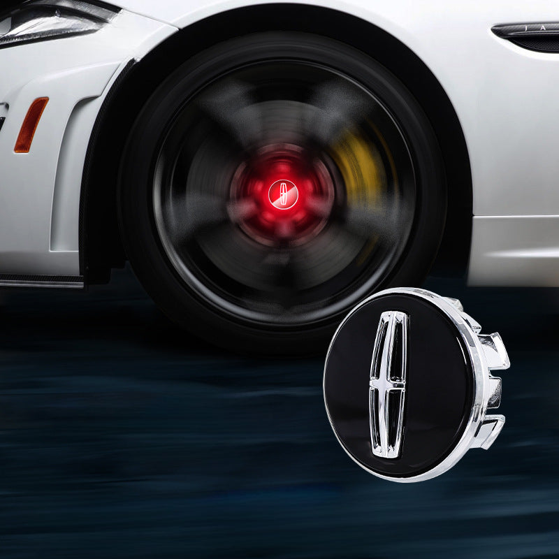 Lincoln-Compatible Magnetic Suspension Hub Caps & LED Suspension Luminous Wheel Hub Lights