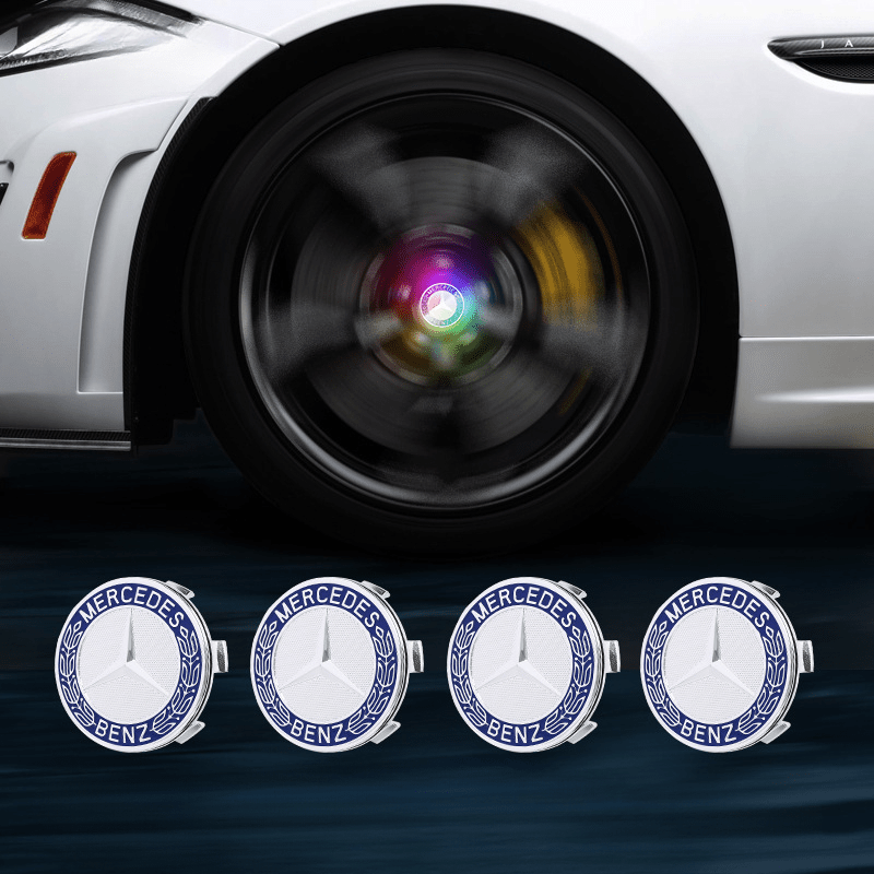 Mercedes-Benz-Compatible Magnetic Suspension Hub Caps & LED Suspension Luminous Wheel Hub Lights