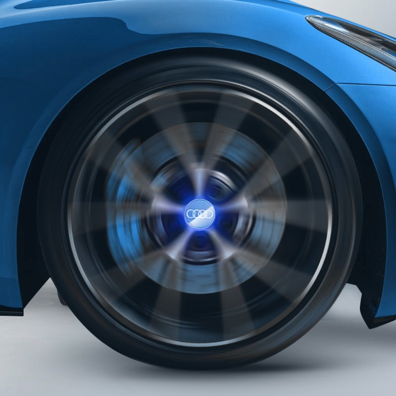 Audi-Compatible Magnetic Suspension Hub Caps & LED Suspension Luminous Wheel Hub Lights