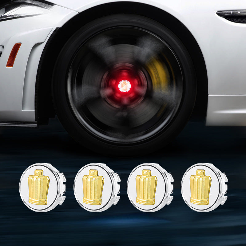 Toyota & Crown-Compatible Magnetic Suspension Hub Caps & LED Suspension Luminous Wheel Hub Lights