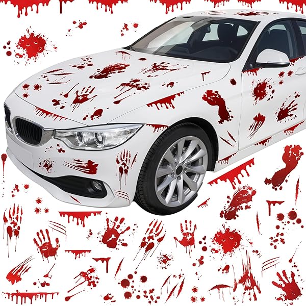 Halloween Blood Red Car Sticker